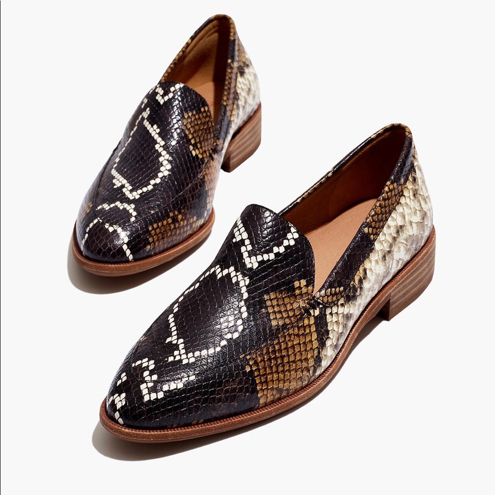 Madewell Python Frances Loafer size 8